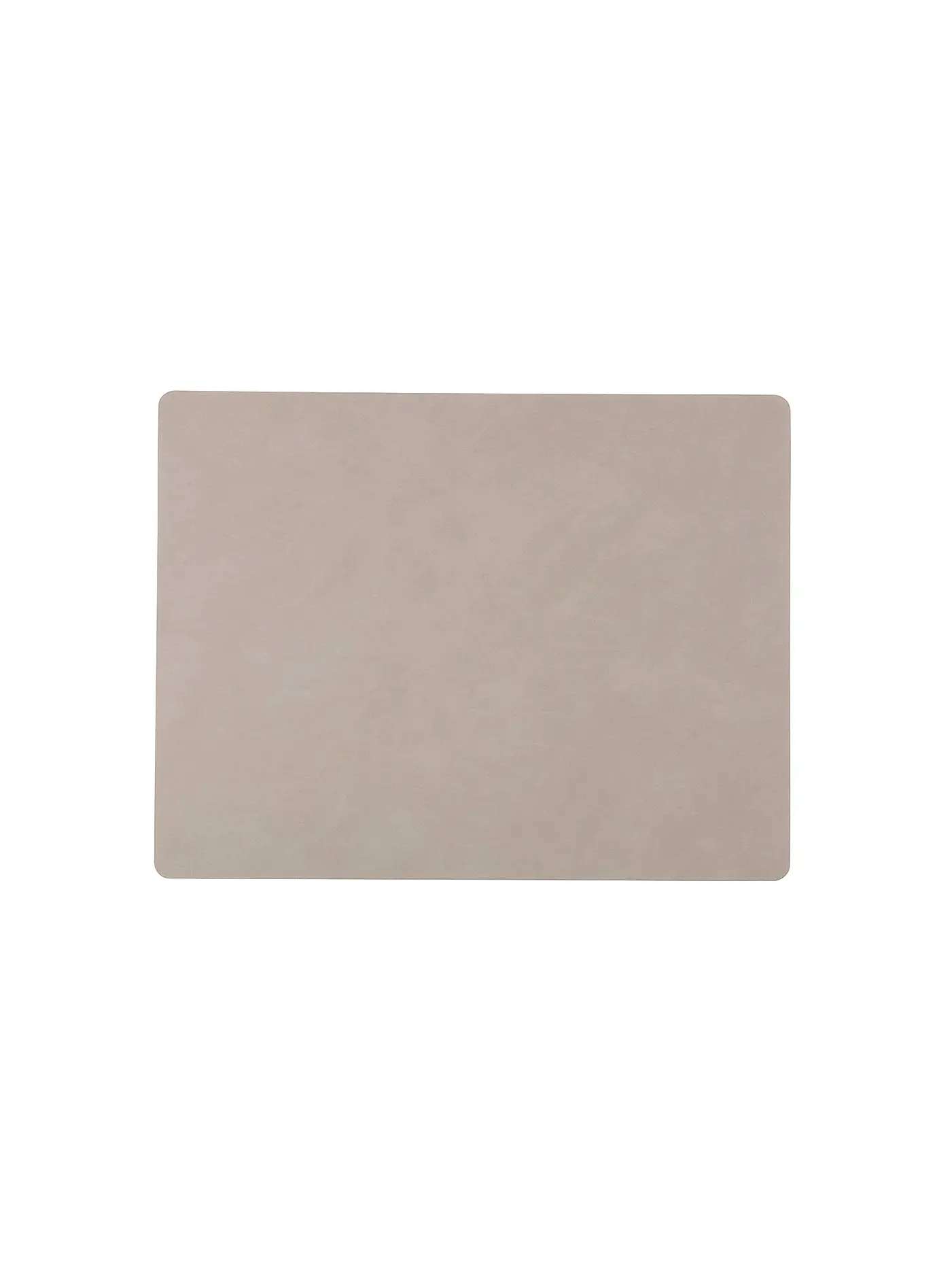 LIND DNA | Leder-Platzset "Nupo" eckig 35x45cm | hellgrau